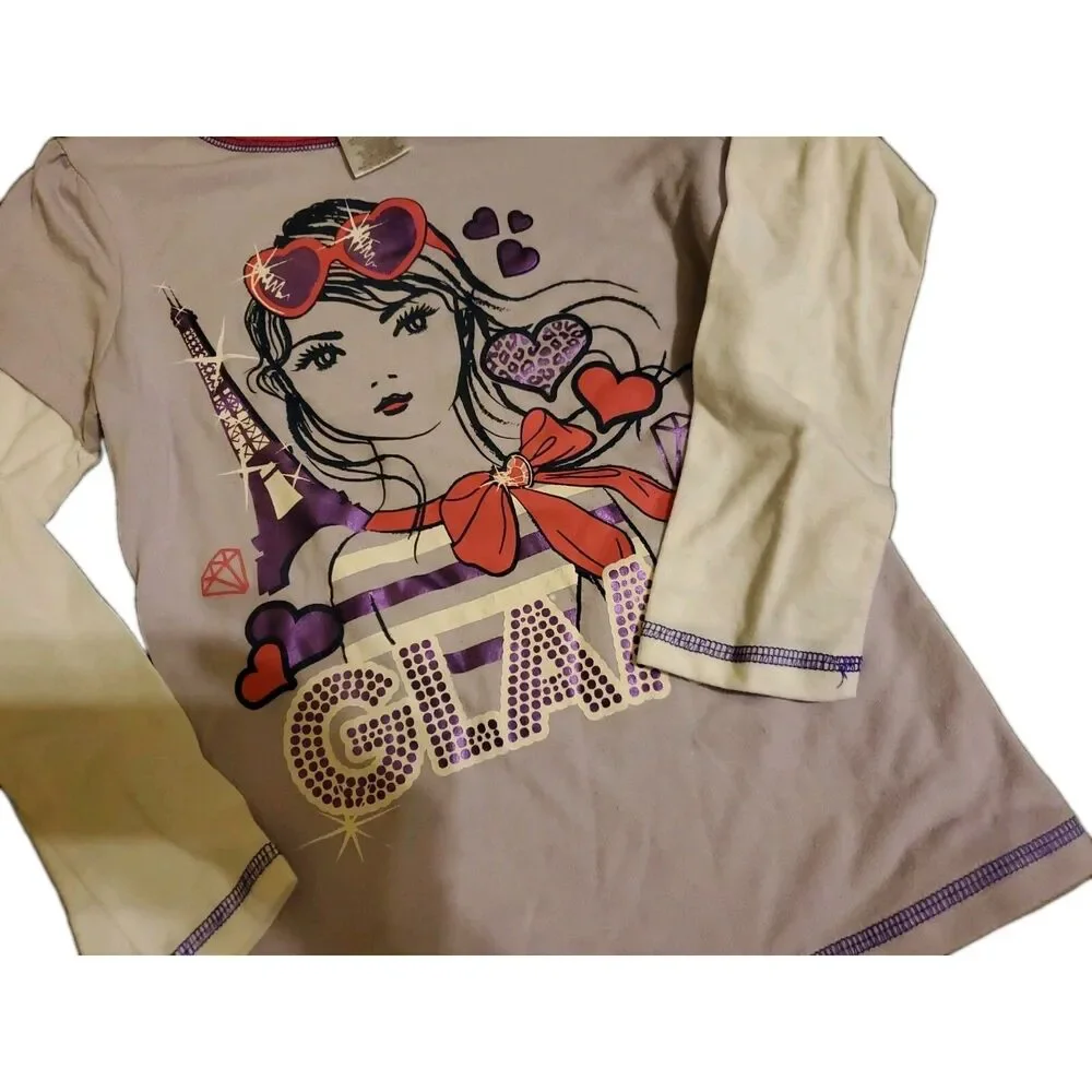 st eve GLAM long sleeve t shirt large 10/12 Sleepwear